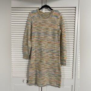 Multi colored sweater dress